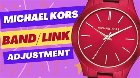 michael kors uhr größe verstellen|michael kors watch size adjustment.